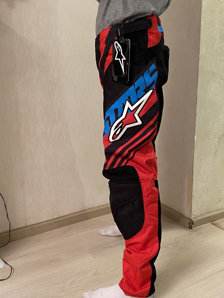 Мотоштани Alpinestars Rasers Supermatic blac-red-blue!