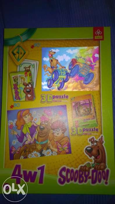 Scooby Doo 4w1 - 90046 Trefl zestaw puzzli