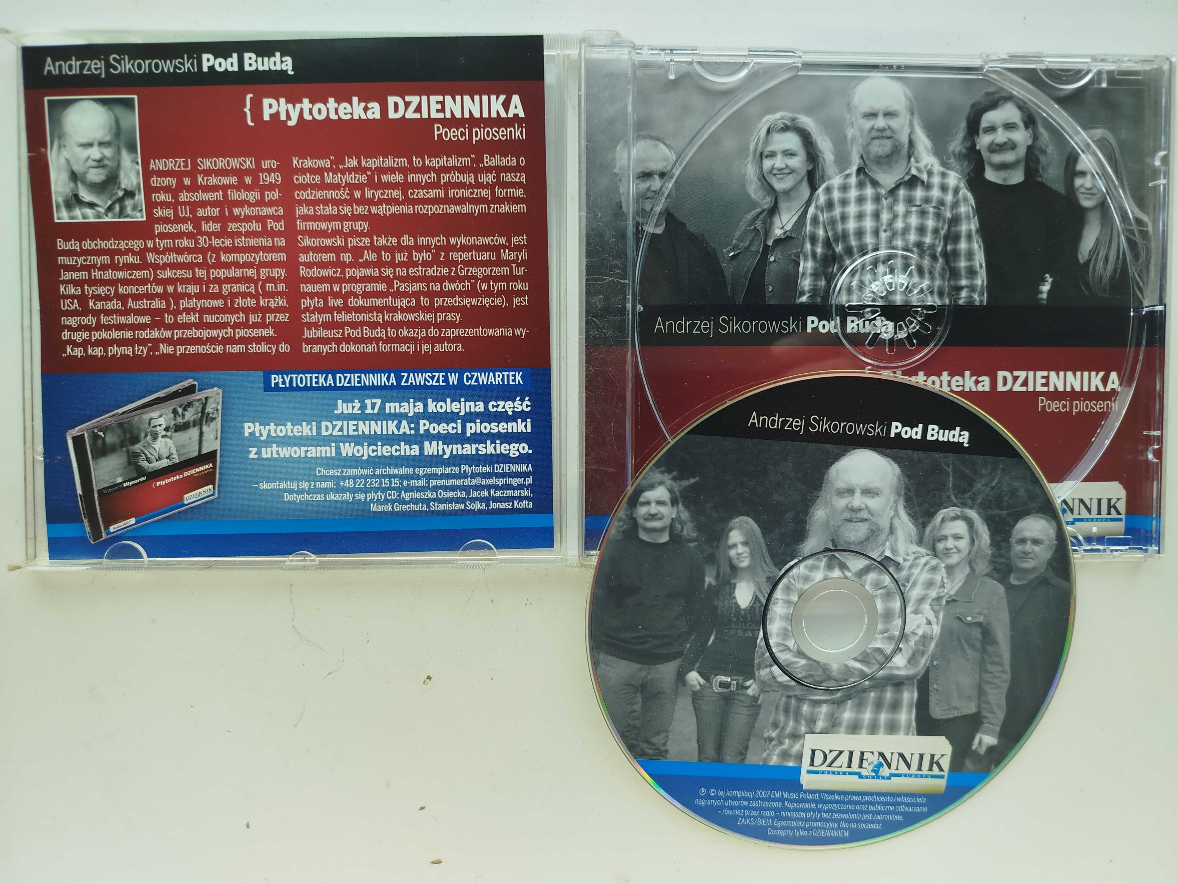 Pod Budą Płytoteka Dziennika Andrzej Sikorowski Poeci piosenki CD