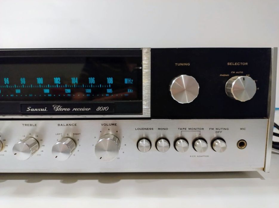 Sansui 8010 czarna wersja 771 amplituner vintage