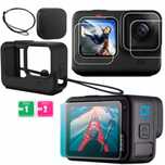 Obudowa Etui Silikonowe Silikon + Szkło Hartowane do GoPro Hero 12 11