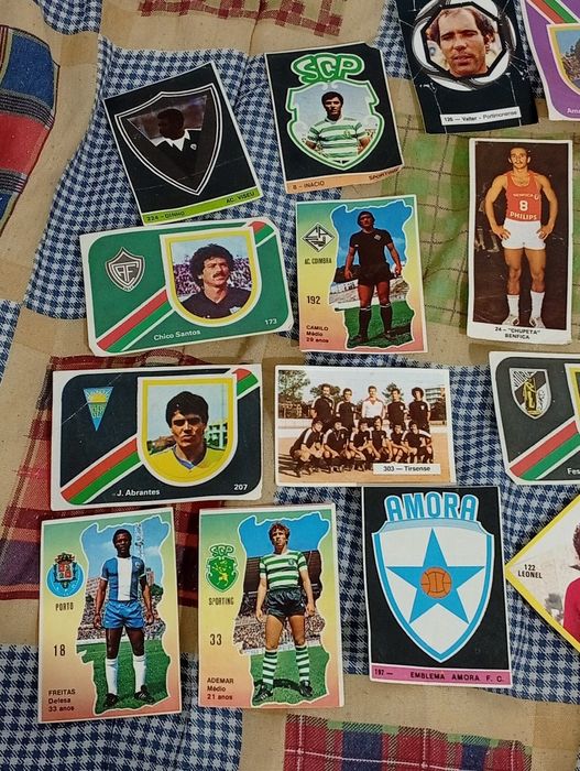 Conjunto de vários jogadores Antigos do Futebol