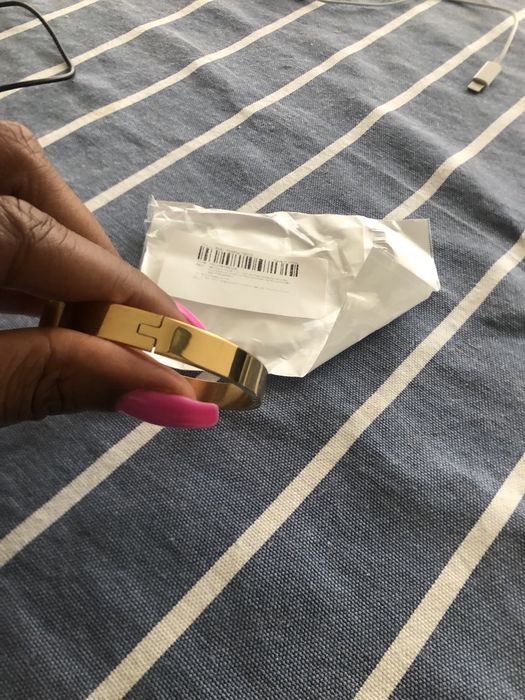 Pulseira nova dourada de aço inoxidável