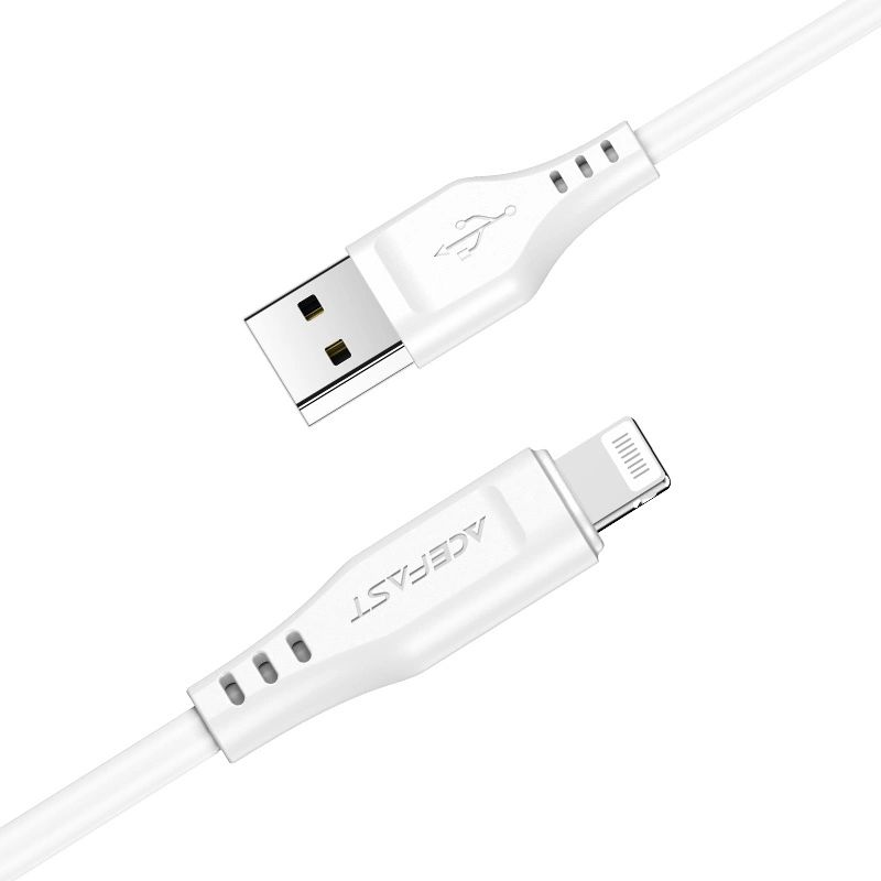 Acefast Kabel Mfi Usb - Lightning 1,2M, 2,4A Czarny (C3-02 Black)