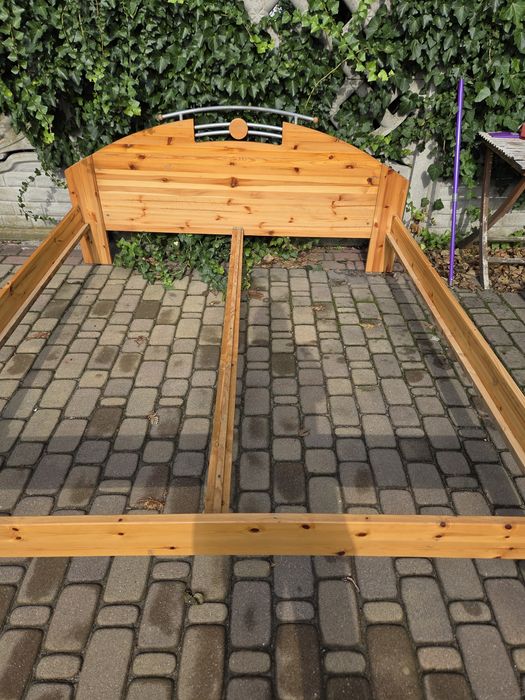 Łóżko podwójne do sypialni drewno!