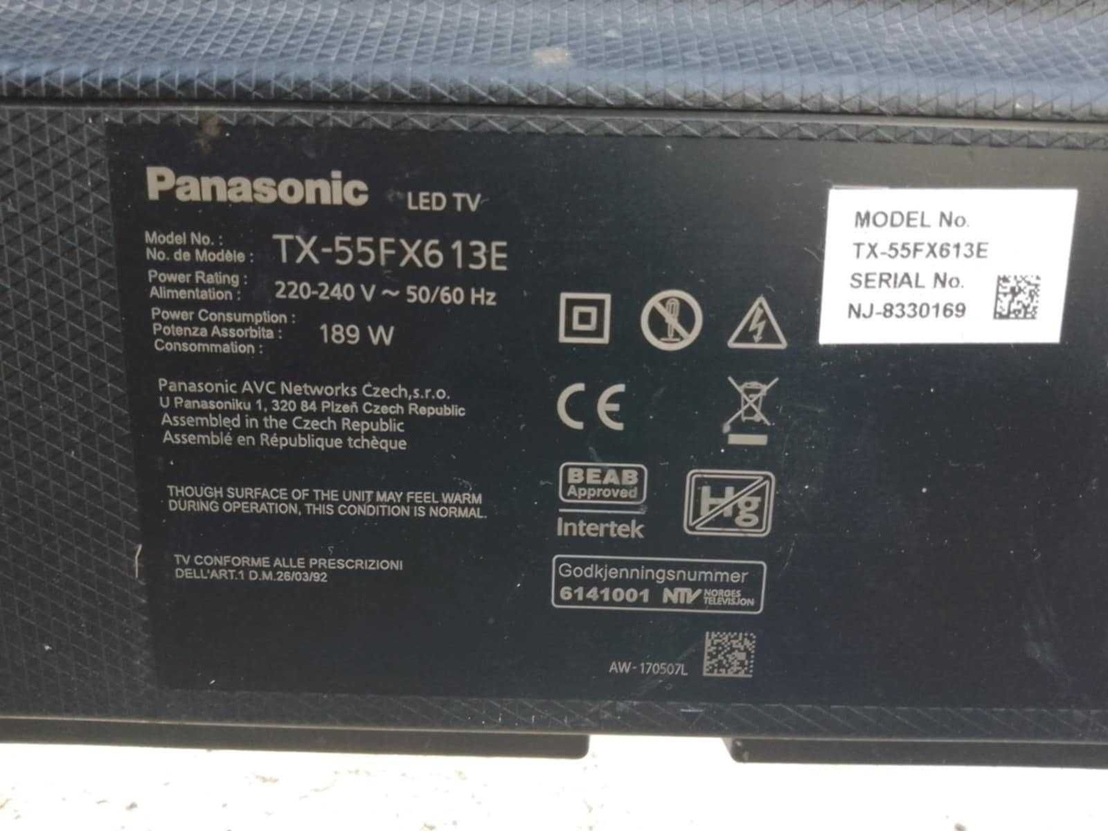Panasonic LED TV TX-55FX613E