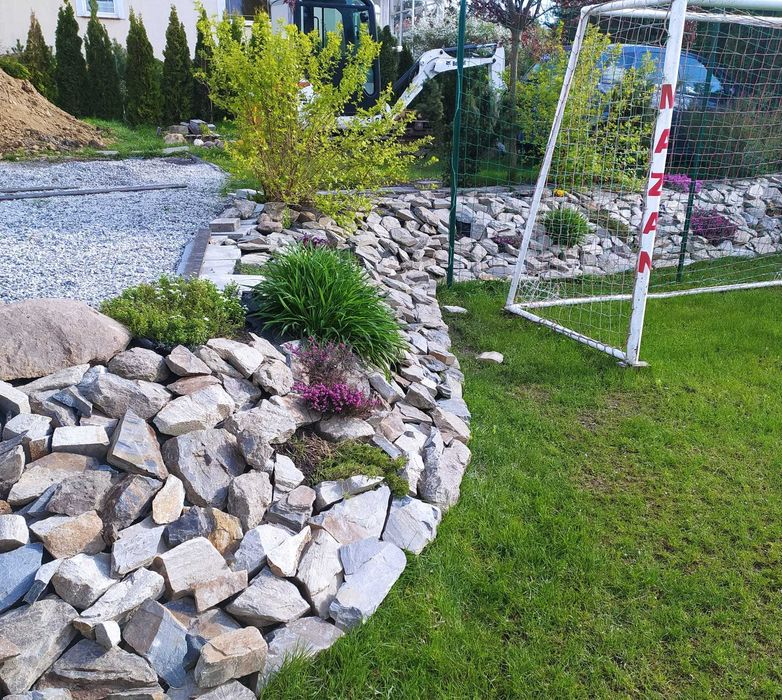 Łupek szarogłazowy lub gnejs na skalniak murek oporowy kamień murowy