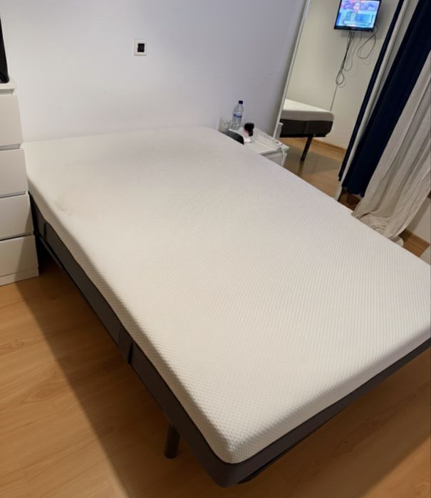 Cama Simples 160x200 + Colchão EMMA , Excelente Estado (1 ano)
