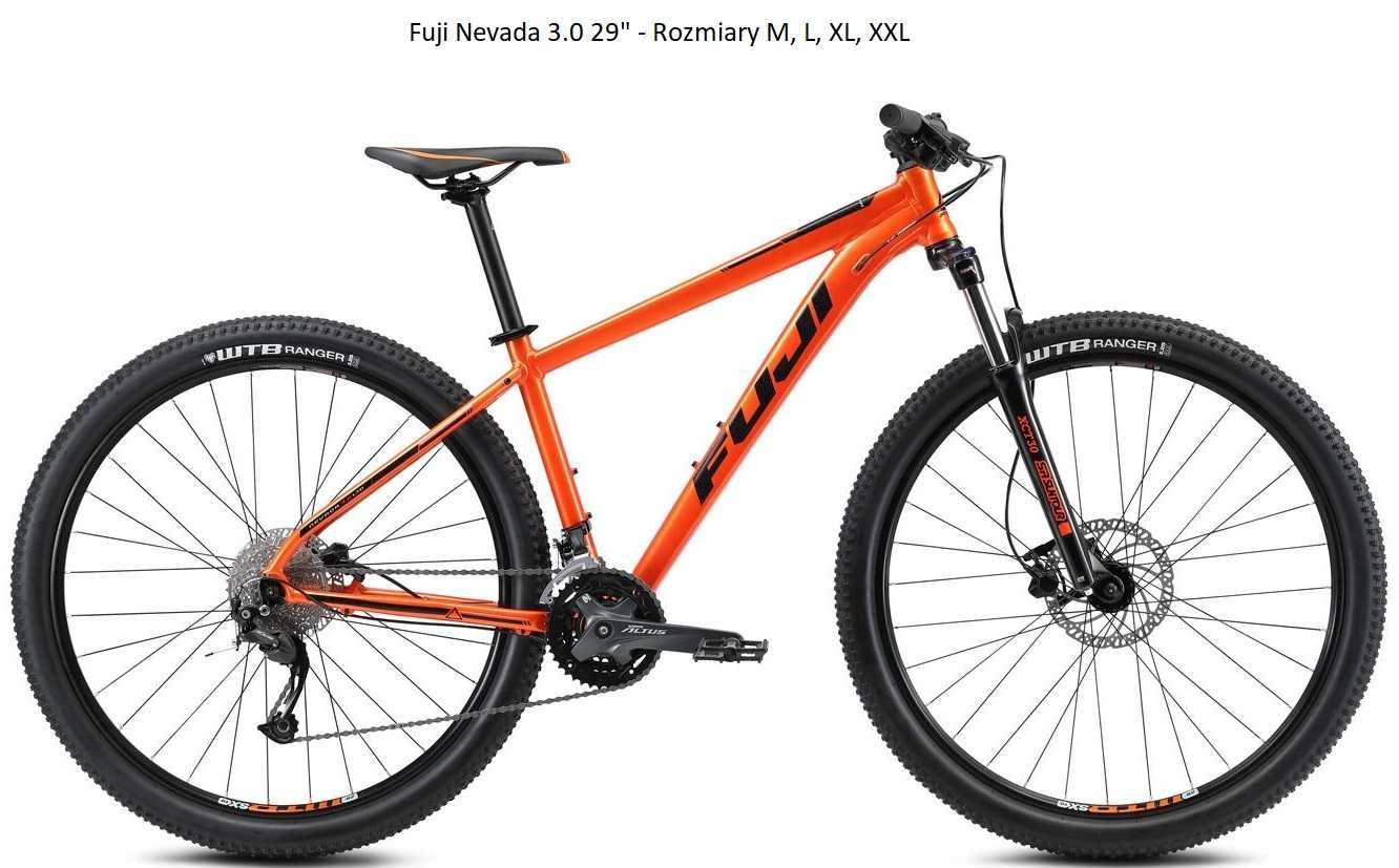 NOWY Rower MTB FUJI NEVADA 3.0 29" Alivio M L XL Wysyłka Wyprzedaż