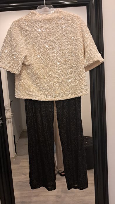 Cekinowy komplet sylwestra