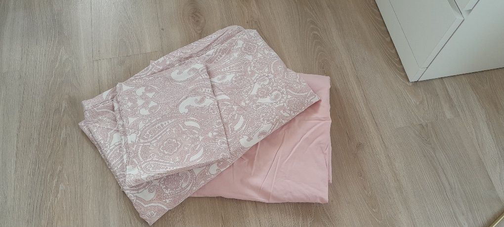 Komplet pościeli IKEA 140x 200 prześcieradło na gumce 80x 200