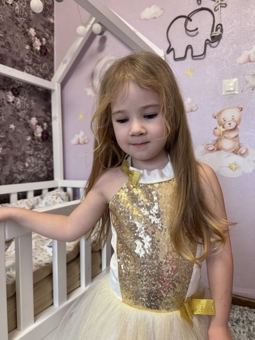 Плаття пишне, свʼяткова сукня, 110, 116, 122, з паєтками, для танців