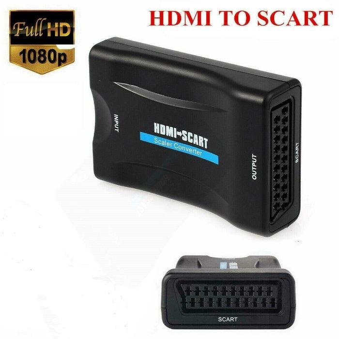 Conversor HDMI para SCART (video e aúdio) (Novo)