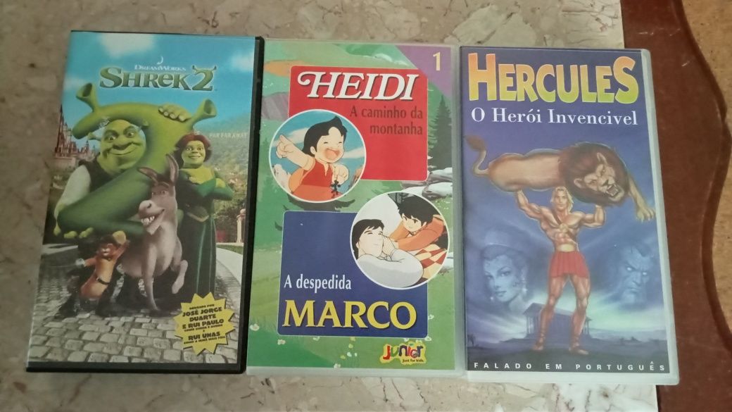 Cassetes vídeo VHS