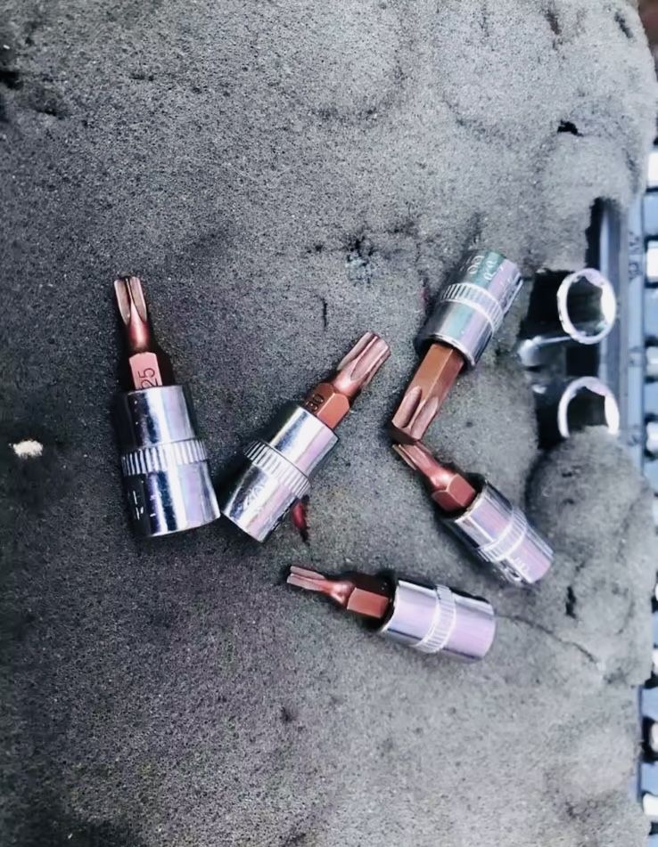 Набір біт torx 1/4 квадрат головка 5шт нові якісні