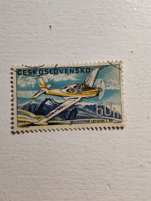 Czechosłowacja Znaczek Temat lotnict