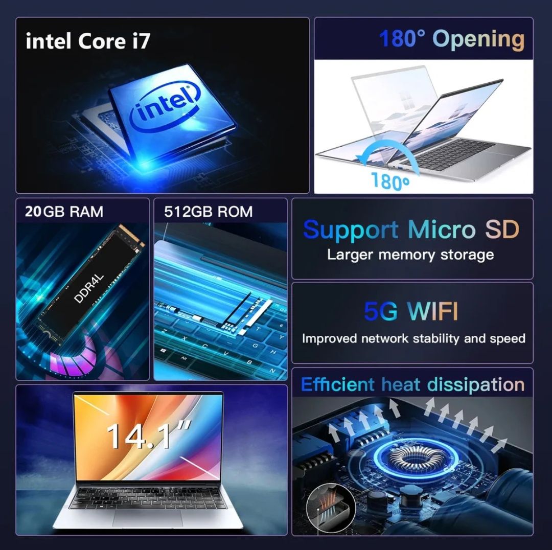 Computador portátil i7 12GB RAM