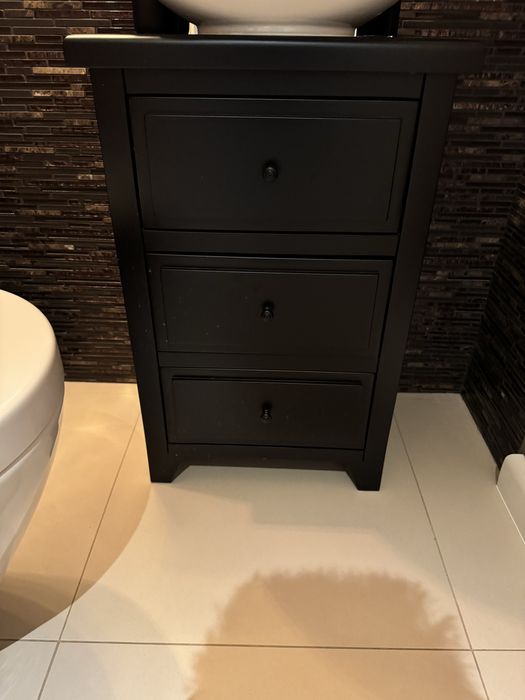 Szafka lazienkowa czarna matowa
