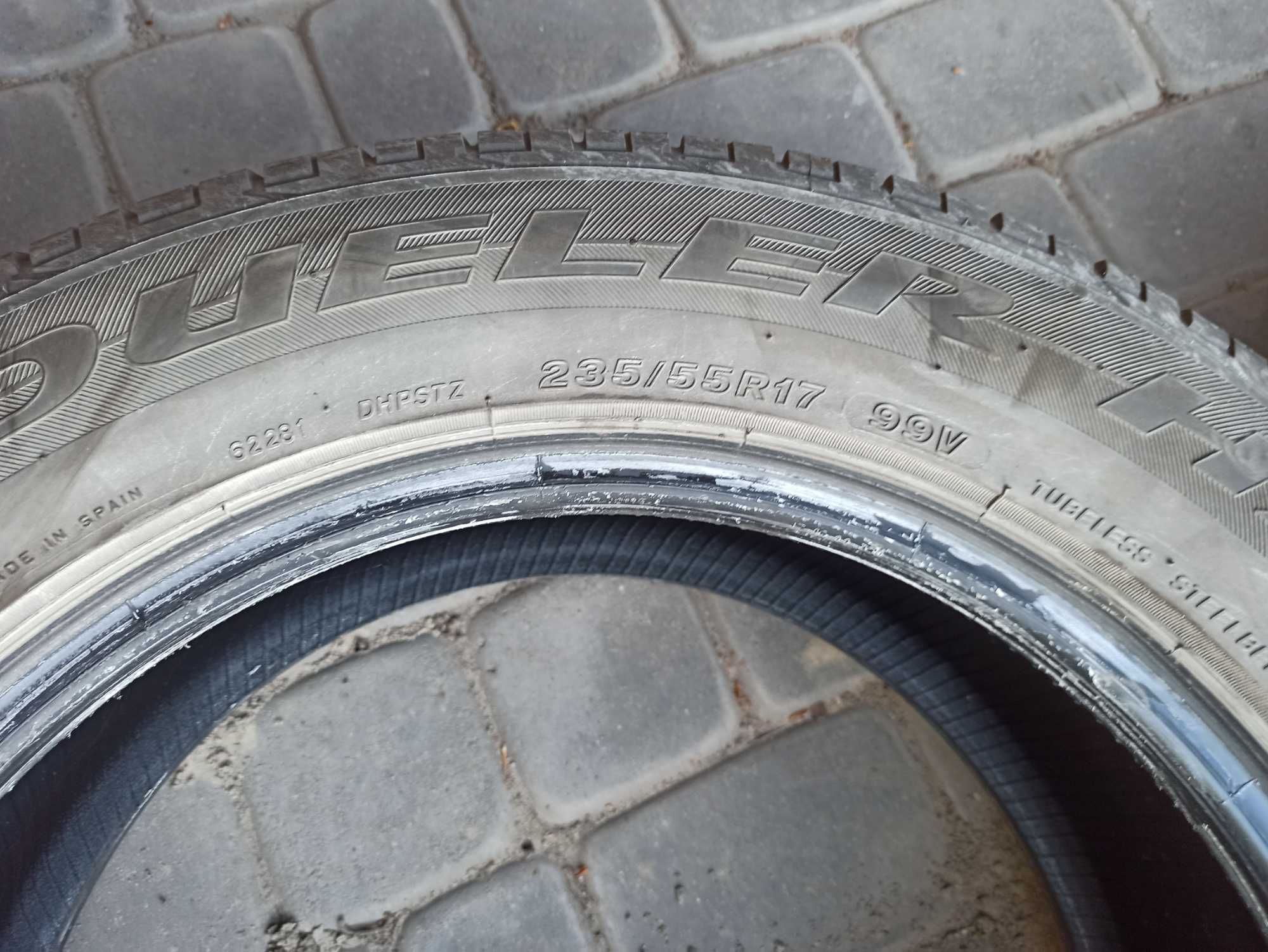 4 opony letnie 235/55/17 Bridgestone, Dunlop