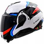 Kask szczękowy ls2 ff910 advant ii triple white blue red m