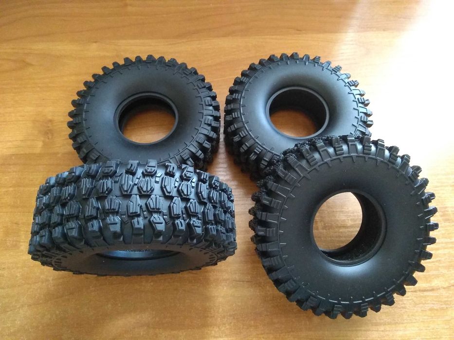 Opony RC 1.9 120mm x 45mm Miękkie Crawler Trial Axial SCX Traxxas Nowe