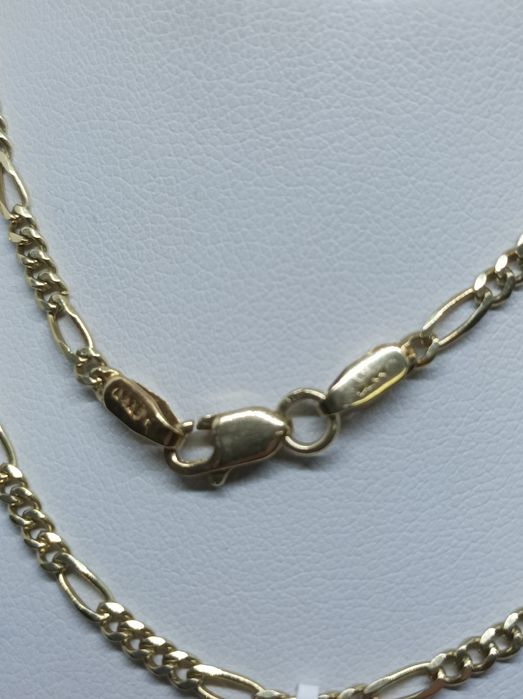 Złoty łańcuszek splot Figaro złoto 585 długość 50cm