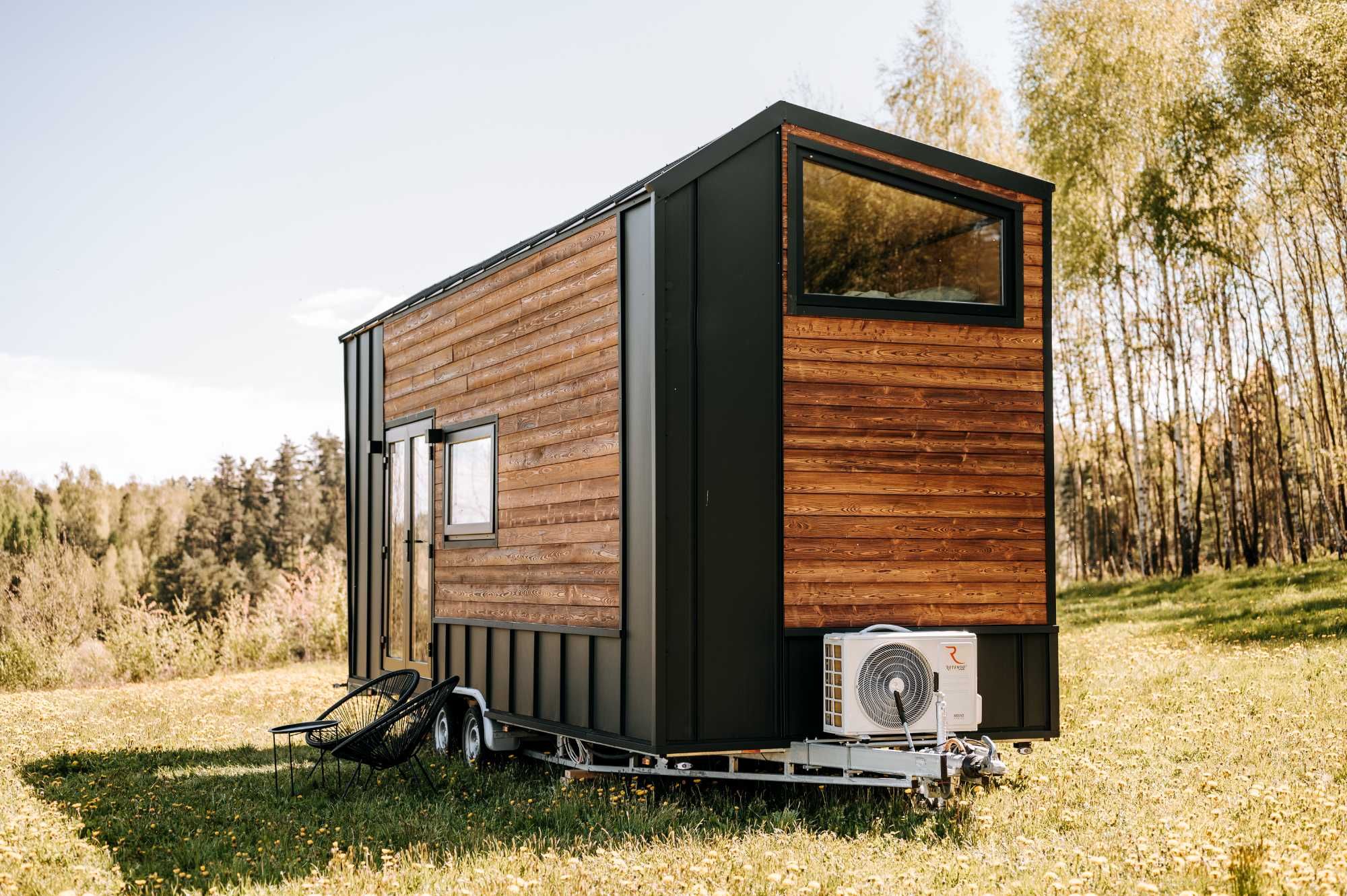 tiny house przyczepa kempingowa domek na kółkach mobilny sauna balia