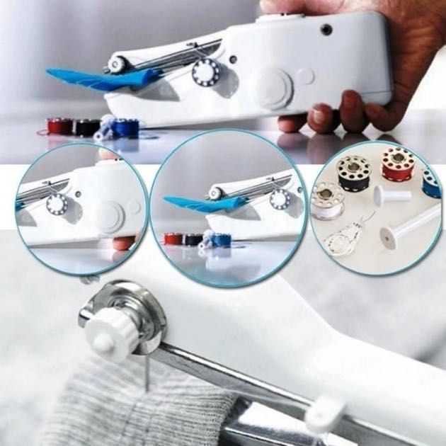 Швейная мини-машинка ручная портативная Handy Stitch на батарейках