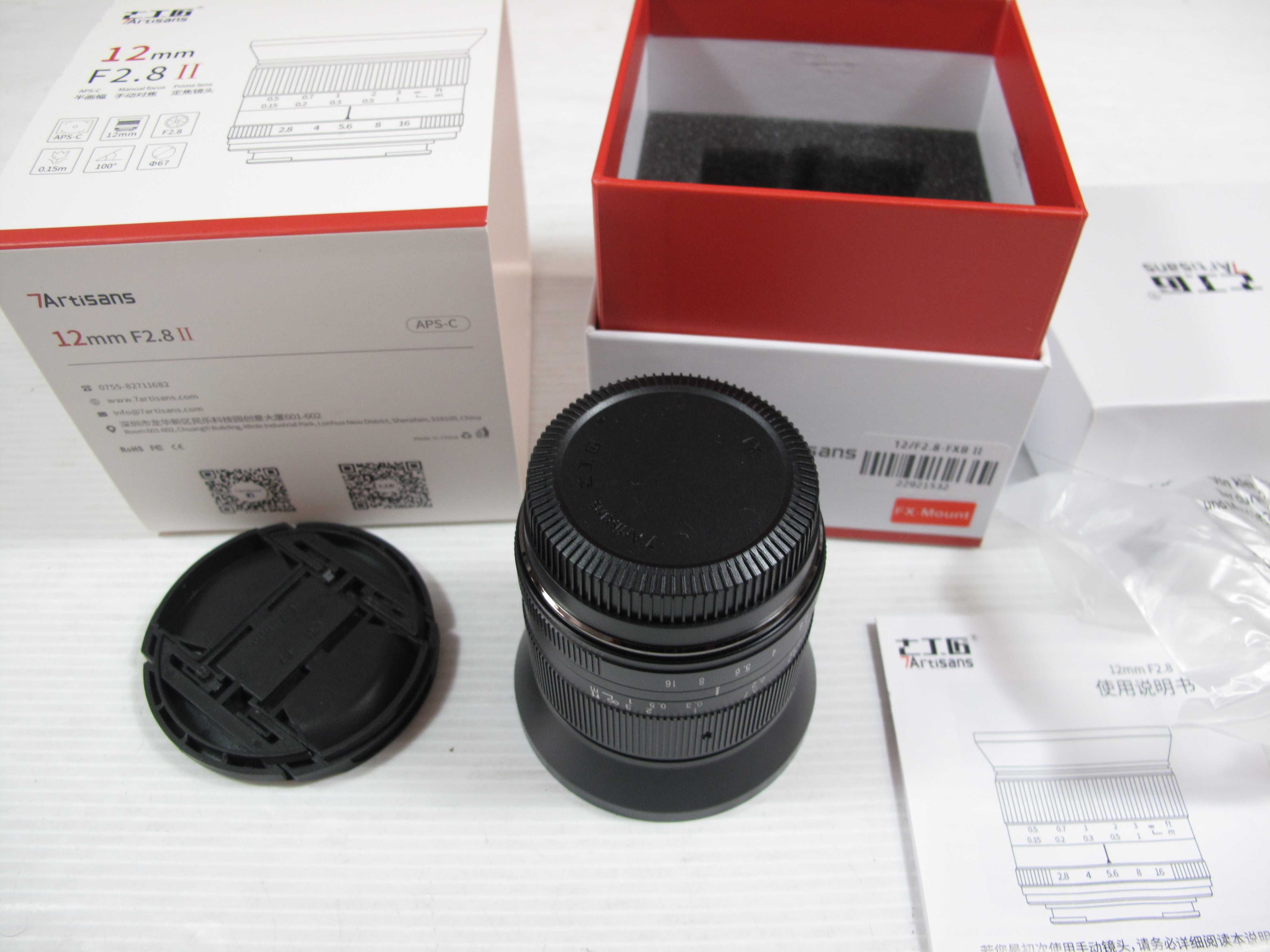 12 mm 2.8 II Fujifilm 7 Artesians Só usada 1 vez em teste na caixa