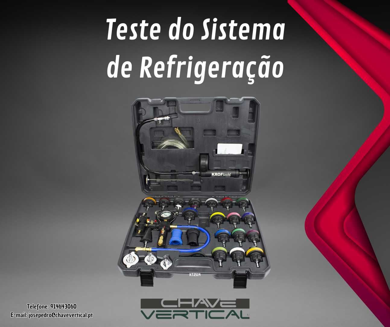 Teste do Sistema de Refrigeração KROFTOOLS    JR19