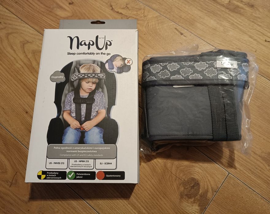 NapUp opaska podtrzymująca głowę dziecka w czasie jazdy samochodem