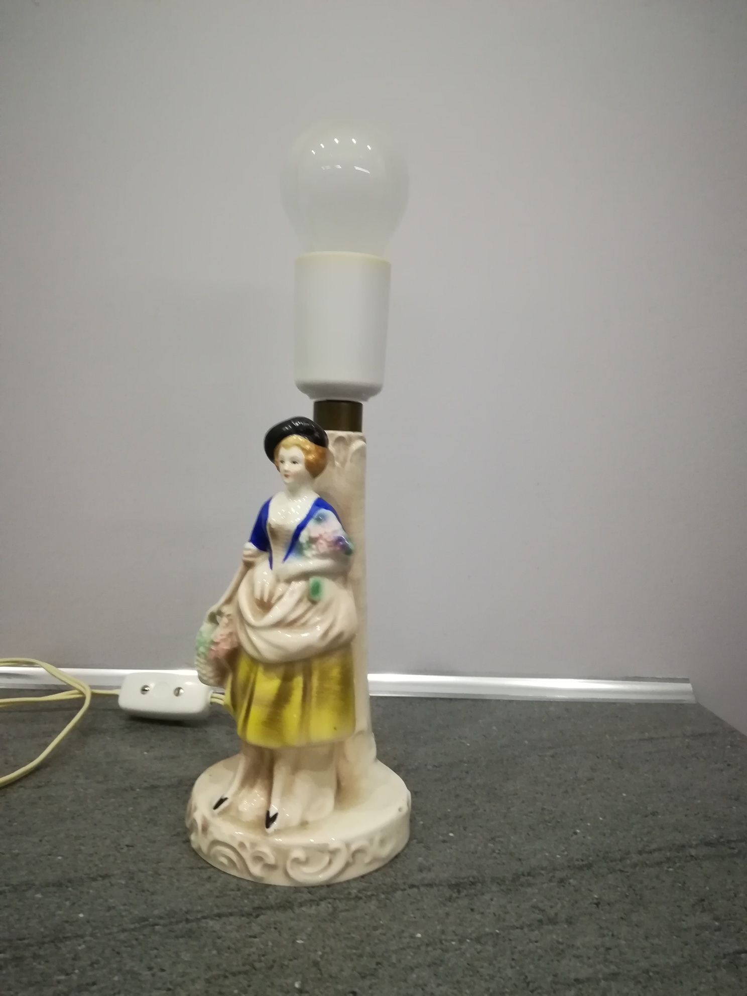Hummel Goebel stara lampka stołowa, nocna, lata 50 XX wieku.