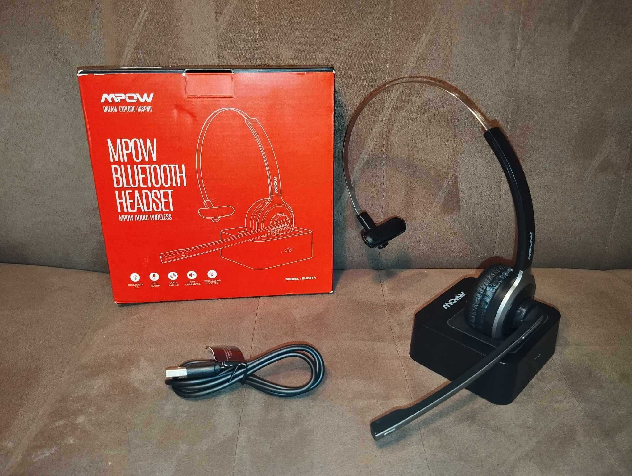 Słuchawki - Headset z Mikrofonem - MPOW BH231A