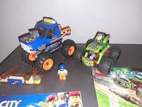 Lego Monster Truck 60180 i LEGO Racers Nitro Predator 9095