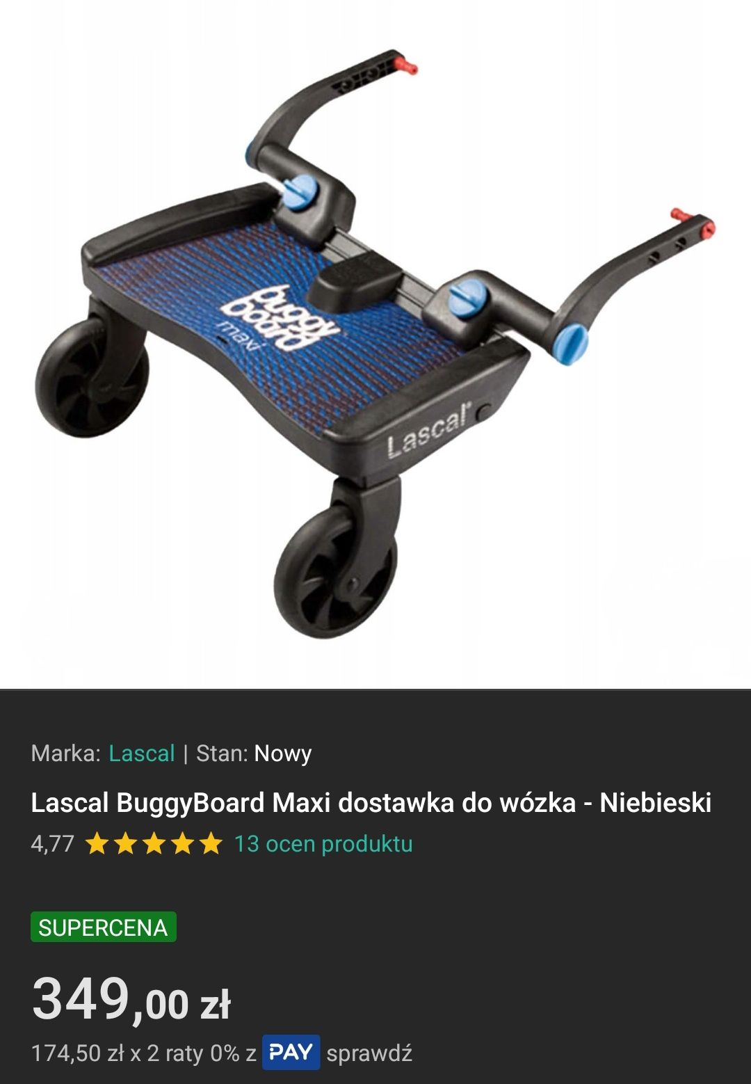 Lascal Buggy Board Maxi - dostawka do wózka, spacerówki