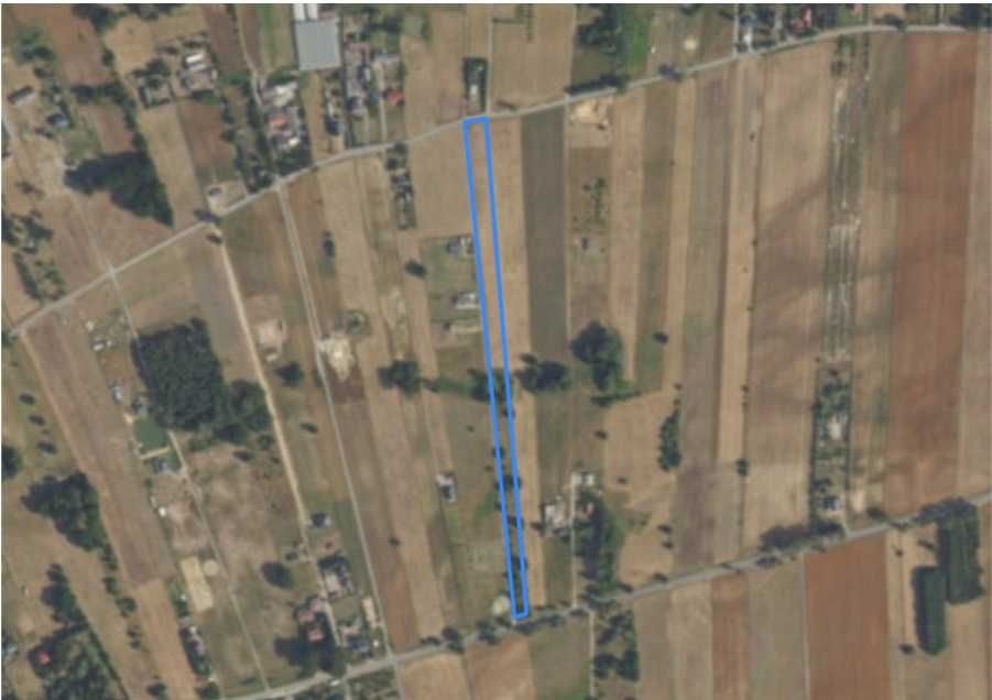 Działka budowlana 1,05ha gm. Leoncin przy drodze DW 575