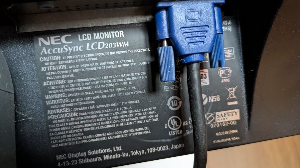 Monitor NEC 20cali