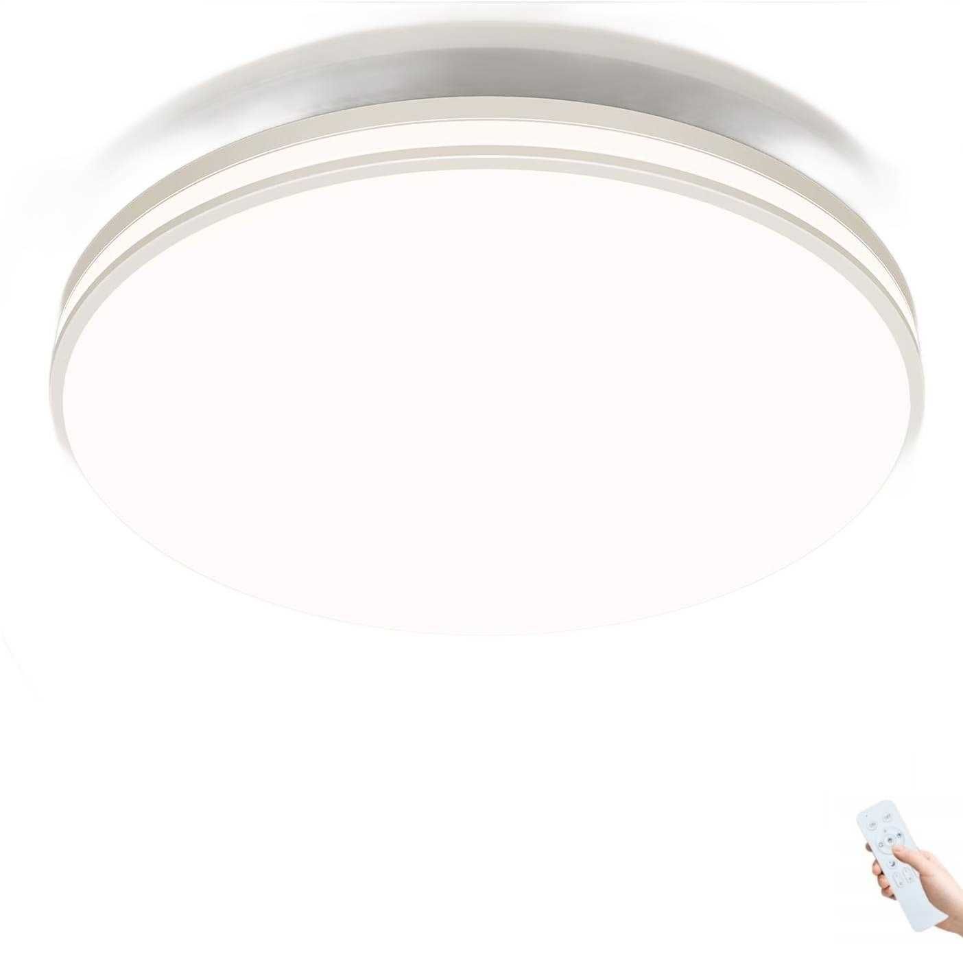 Lampa wisząca sufitowa żyrandol led plafon 3 kolory pilot 50cm szer