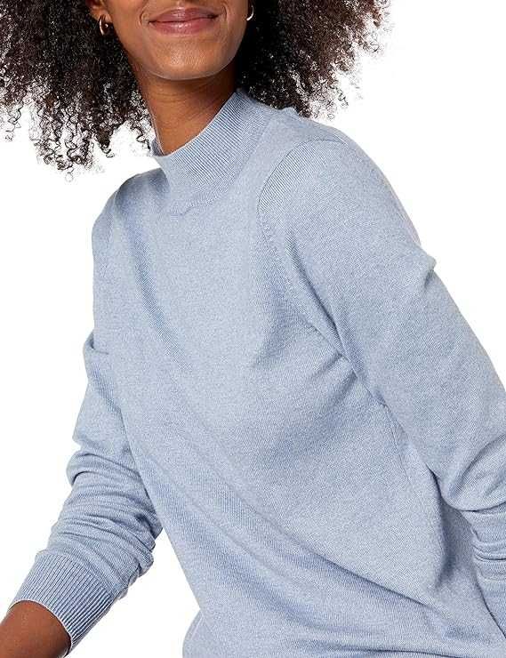 Damski Sweter Wysoki Kołnierz Amazon Essentials Indigo Blue Rozmiar S