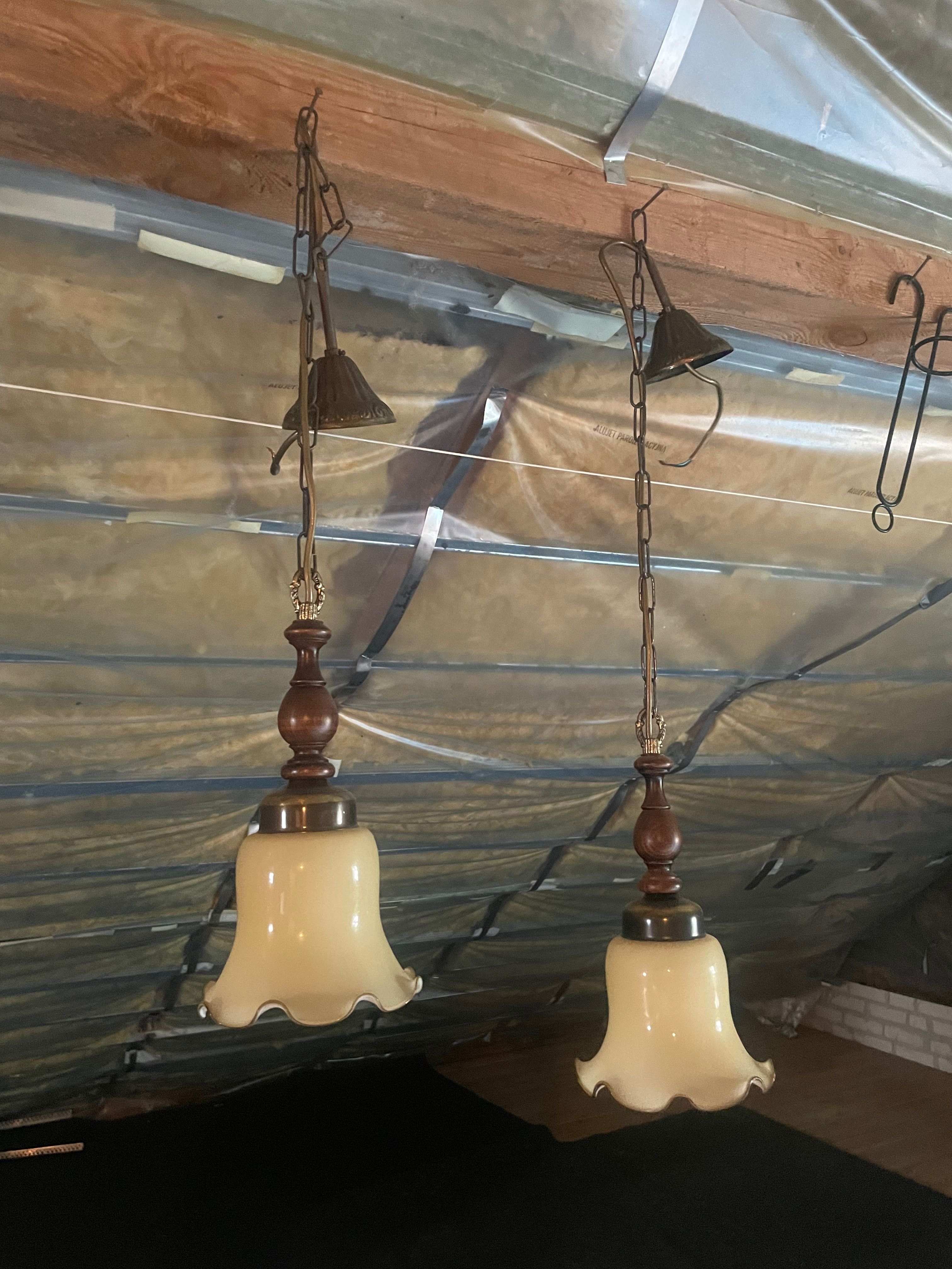 Lampy lampki wiszące długie na łańcuszku
