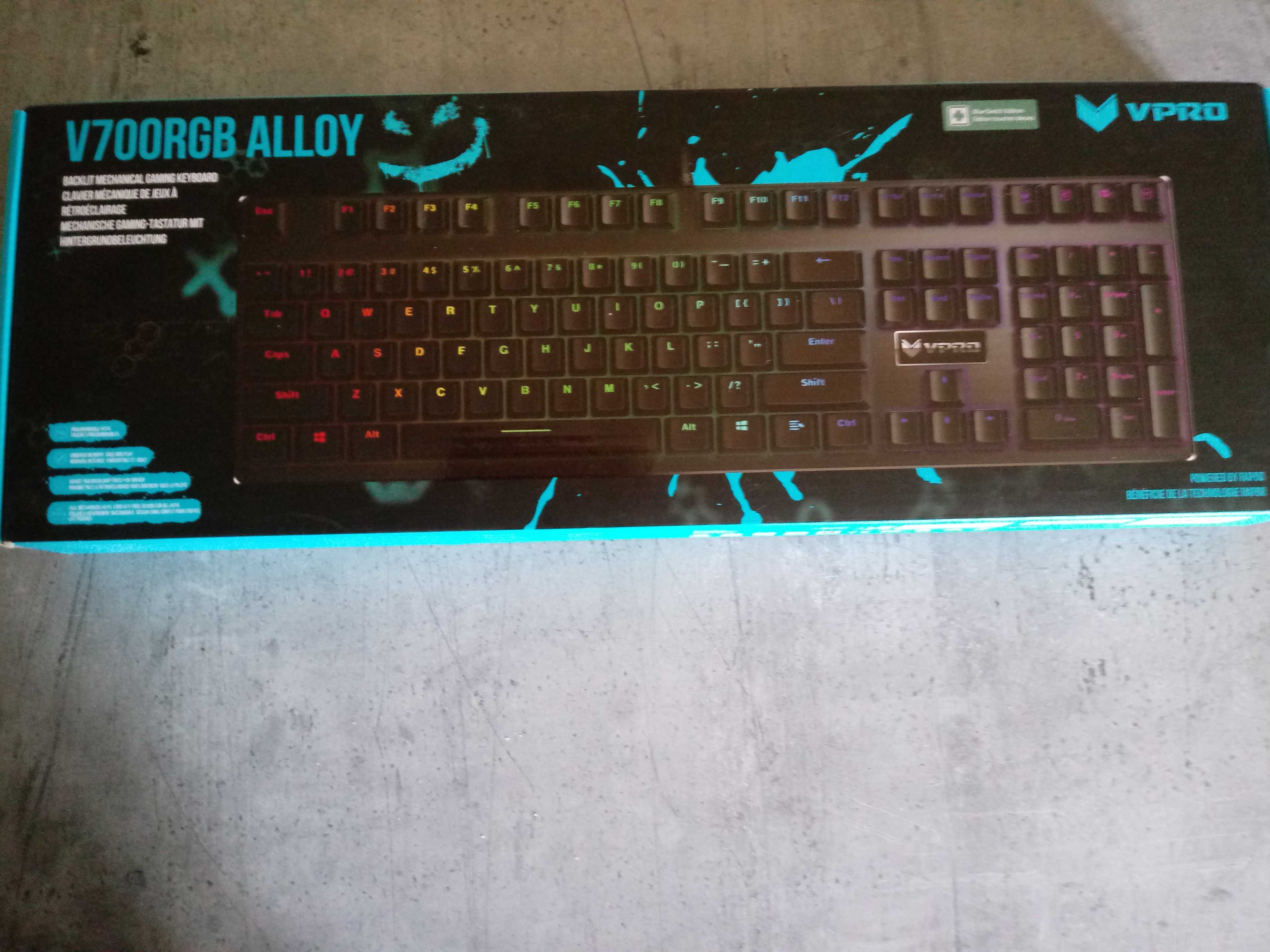 Klawiatura RAPOO VPRO V700RGB ALLOY mechaniczna OKAZJA idealna