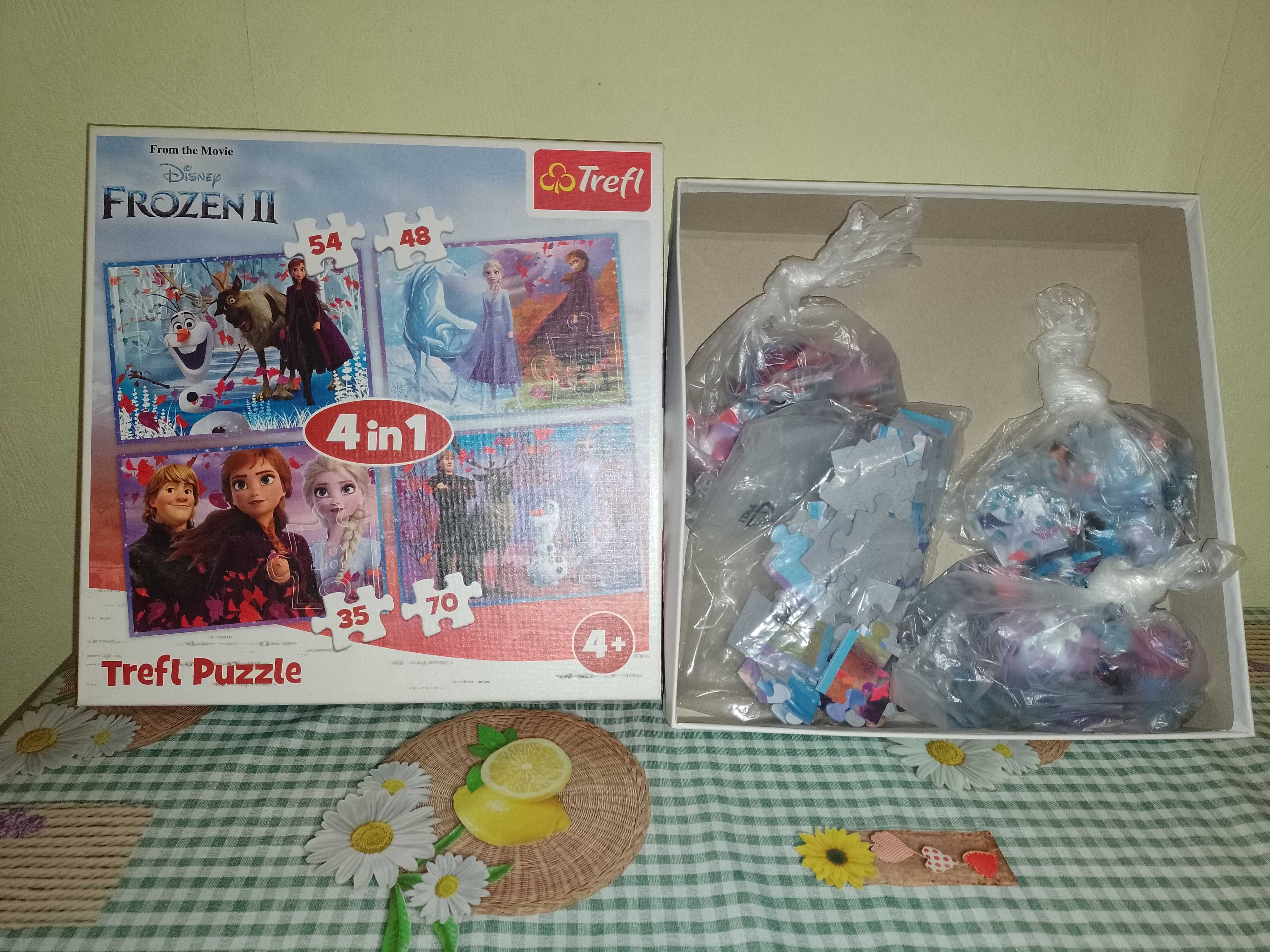 Puzzle kraina lodu 4in1