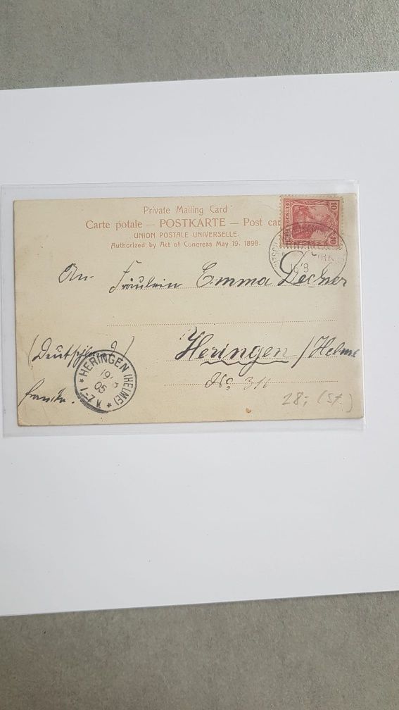 Kartka z obiegu Gruss aus Iglau 1905 Jilava Czechy pocztówka