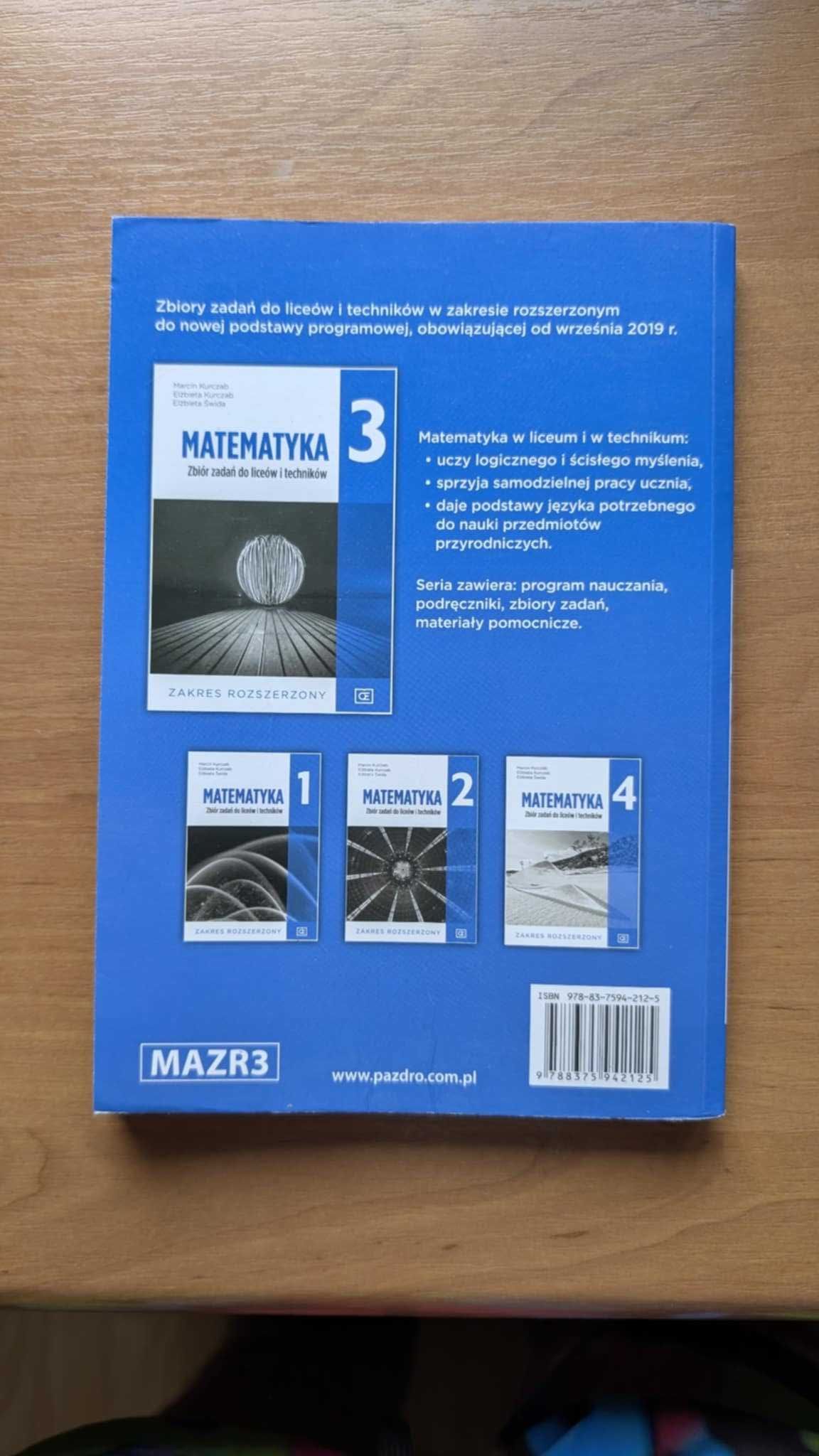 Matematyka zbiór zadań do liceów i techników 3 Zakres rozszerzony