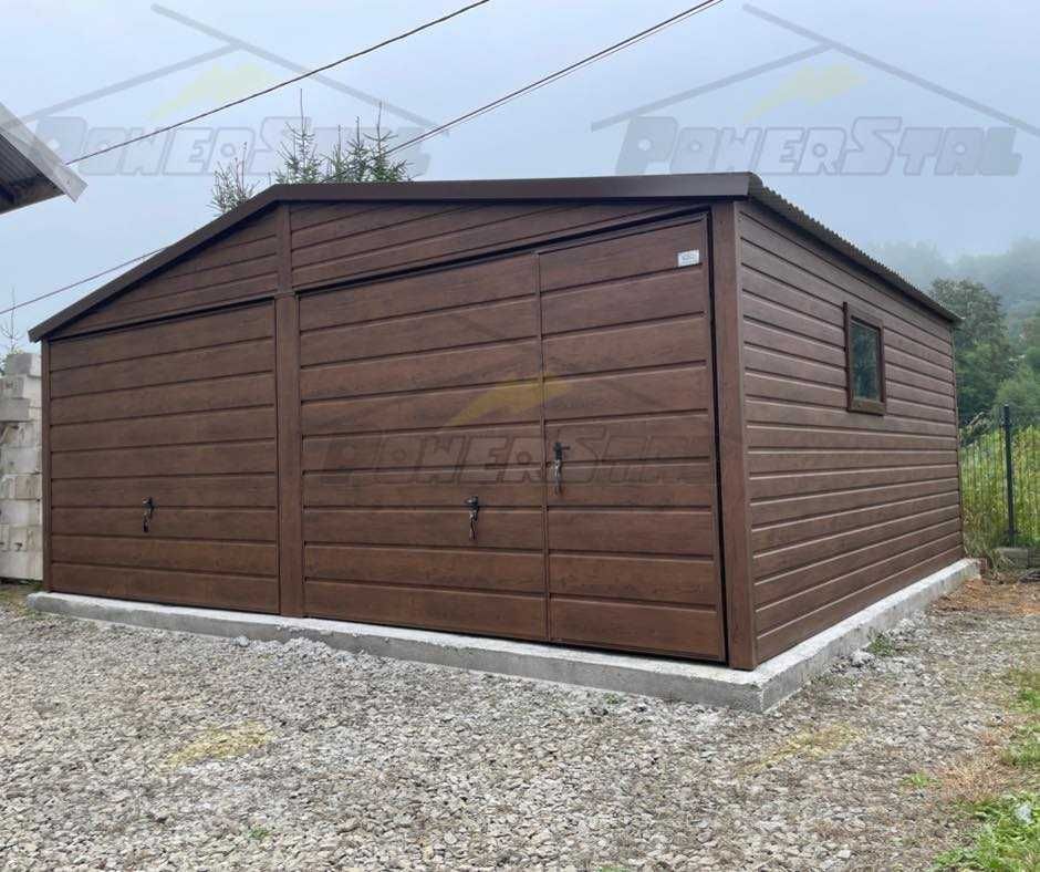 Solidny garaż blaszany bez pozwolenia na budowę Profil Zamknięty