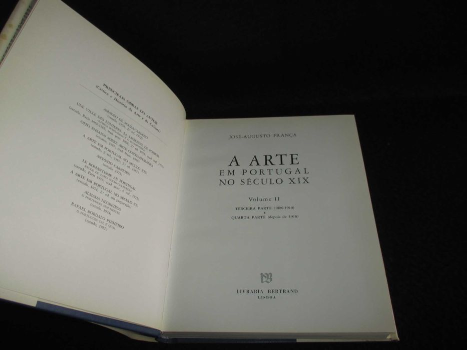 Livros A Arte em Portugal no Século XIX José-Augusto França