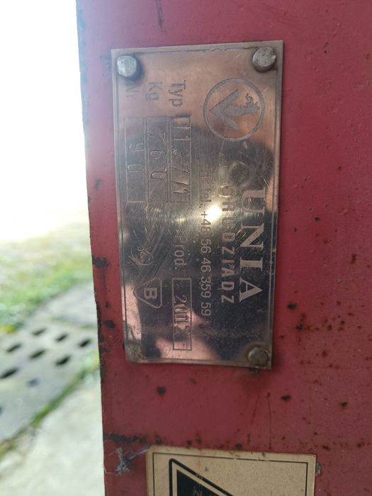 Pług 3 skibowy Unia Grudziądz tur na sprężynach