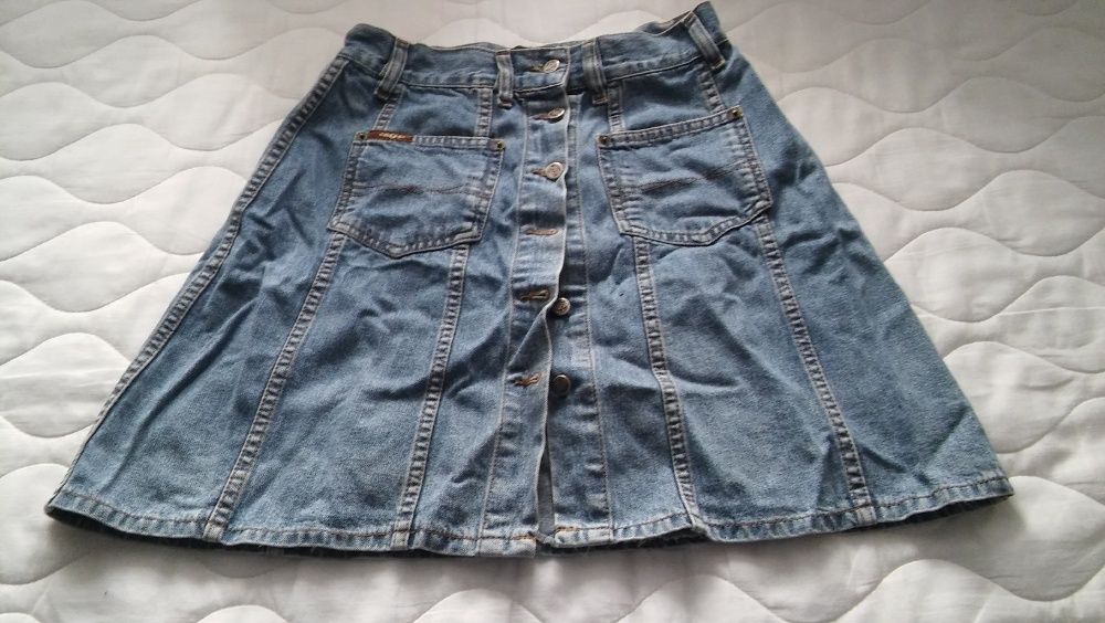 spódnice damskie jeans i beżowa roz. 40