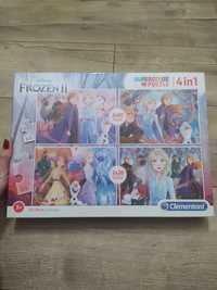 Nowe puzzle 4w1 Frozen Kraina lodu 2