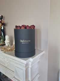 Suche róże w pudełku ozdobnym Delimaro